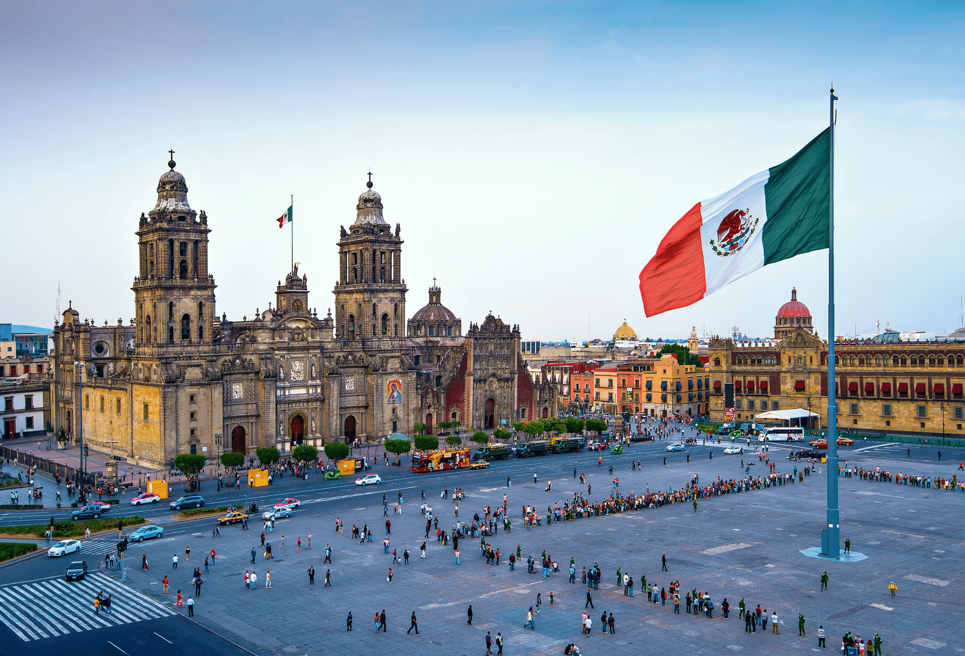 Metropolitan cathedral zocalo mexico city