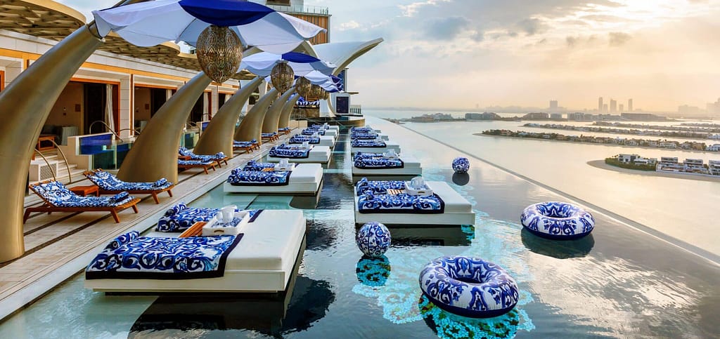 Luxury resort infinity pool symbolizing the elevated guest experience central to the 2026 hospitality marketing framework