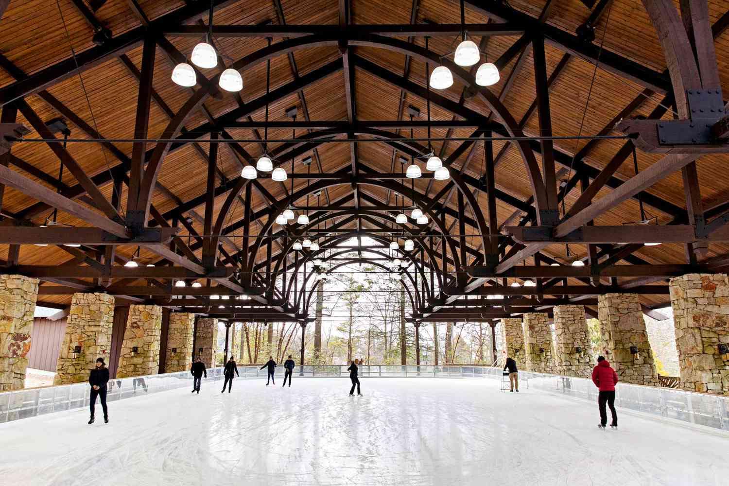 Ice skating at Mohonk Mountain House
