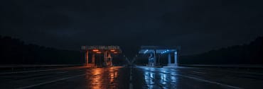 Two toll booths on the same road — the old one extracting hotel demand through OTA commission, the new one controlling it through AI discovery. Different structures. Same dependency. Same road.