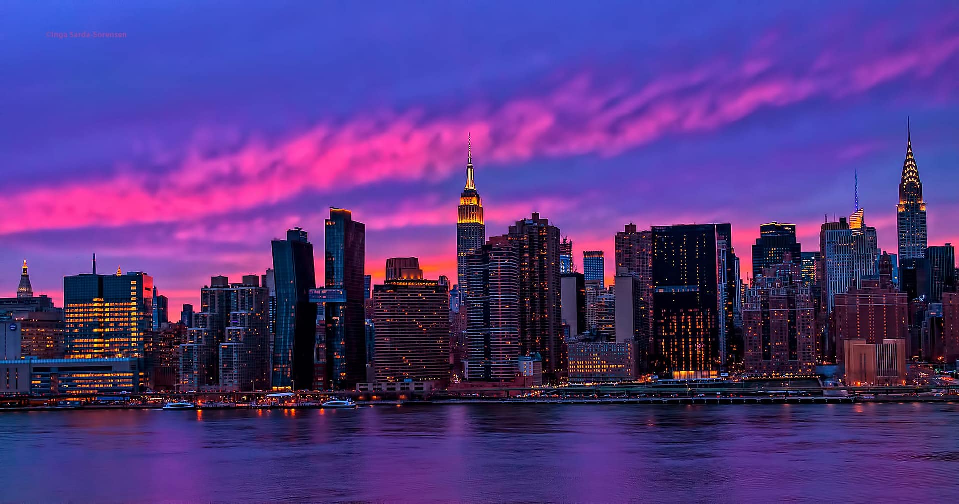 New York City Skyline Dusk