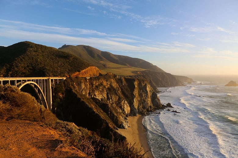 Dramatic Big Sur coastal imagery for resort marketing